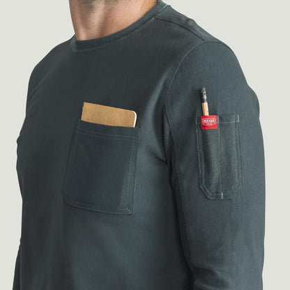 Red Kap Heavyweight Long Sleeve Cotton Pocket T-Shirt