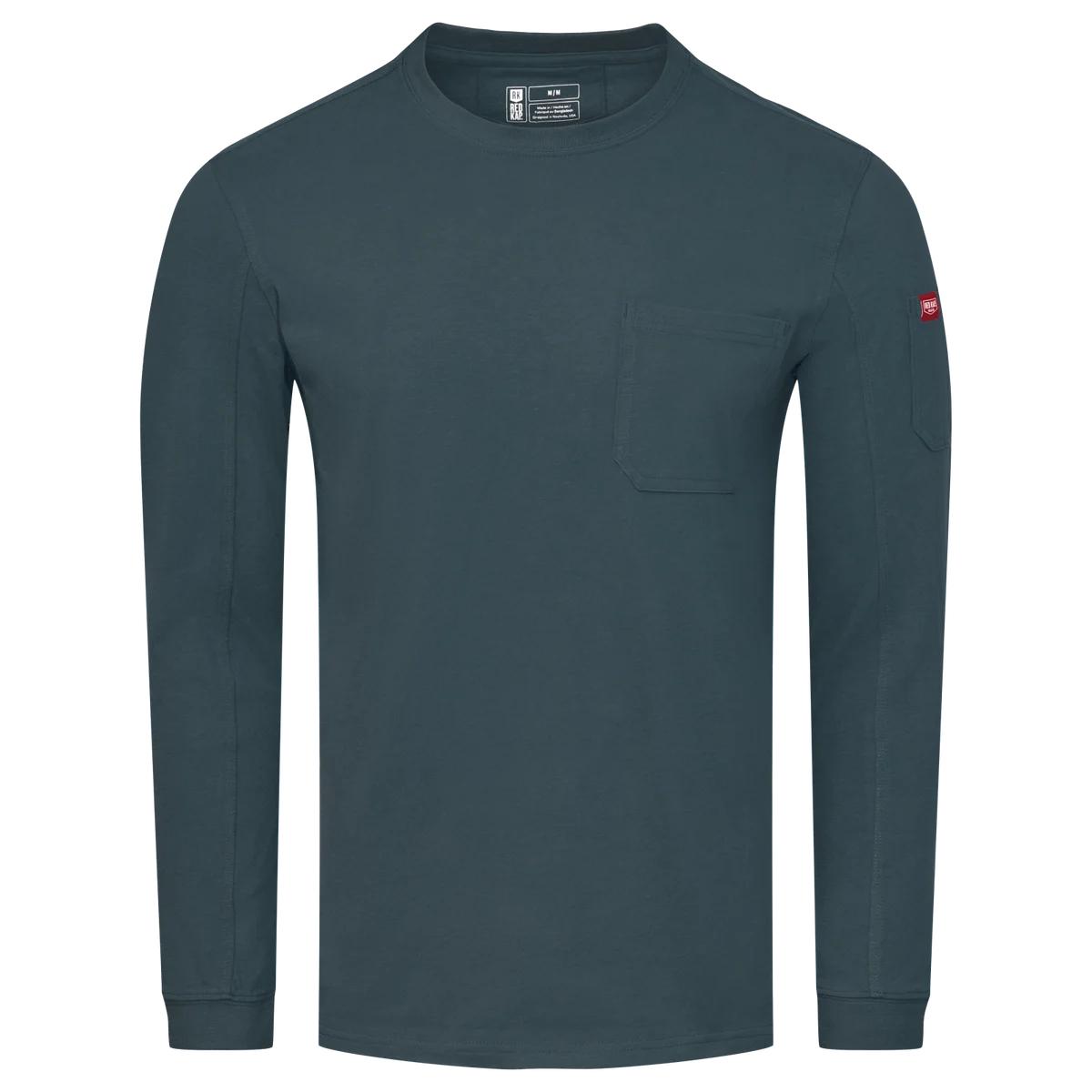 Red Kap Heavyweight Long Sleeve Cotton Pocket T-Shirt