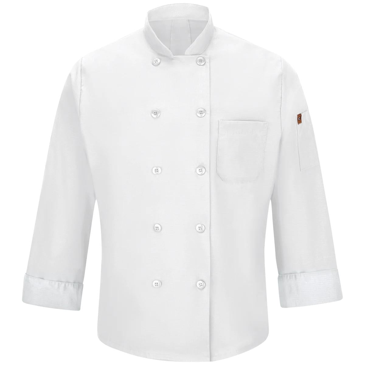 Red Kap Chef Coat with OilBlok + MIMIX®