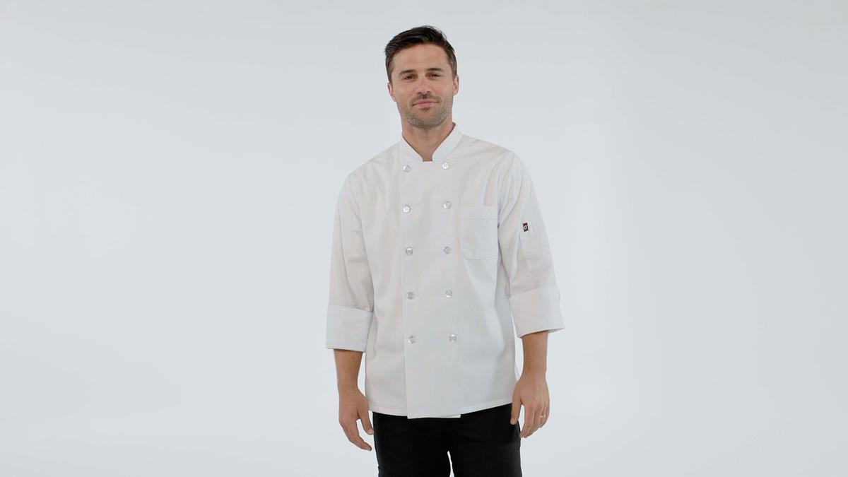 Red Kap Chef Coat with OilBlok + MIMIX®