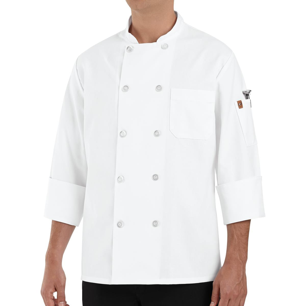 Red Kap Ten Pearl Button Chef Coat - Chefs Coats and Jackets