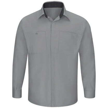 Red Kap Long Sleeve Performance Shop Shirt with OilBlok