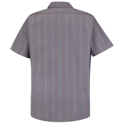 Red Kap Short Sleeve Industrial Stripe Work Shirt