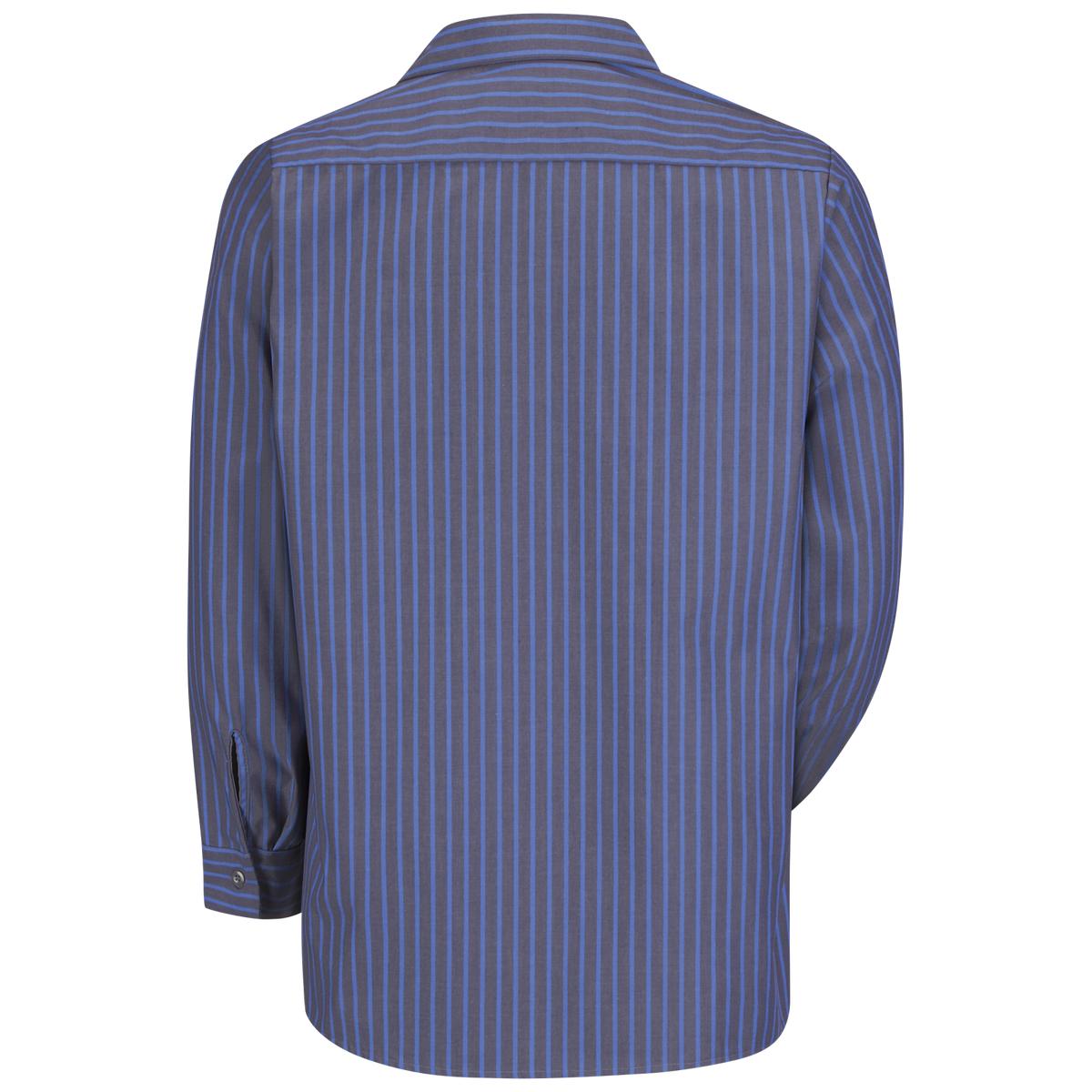 Red Kap Long Sleeve Industrial Stripe Work Shirt