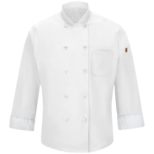 Red Kap Chef Coat with OilBlok + MIMIX®