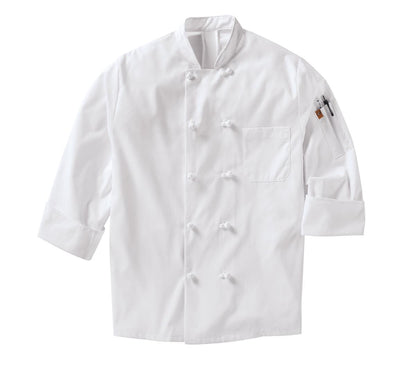 Red Kap Ten Knot Button Chef Coat with OilBlok + MIMIX®