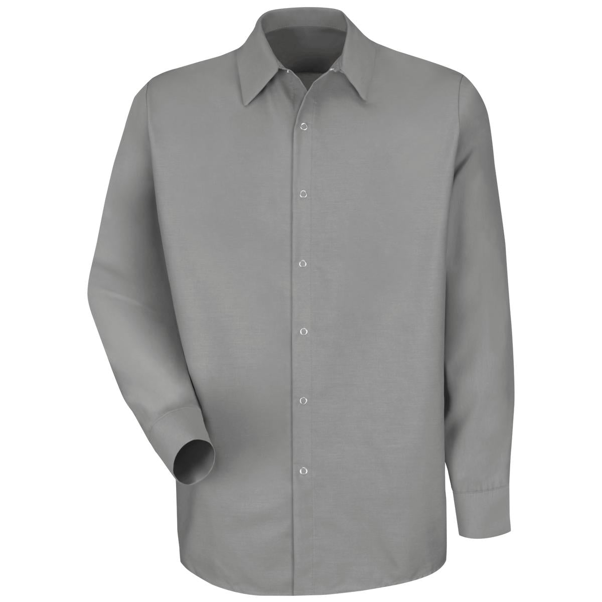 Red Kap Pocketless Work Shirt for Men - Snap Front