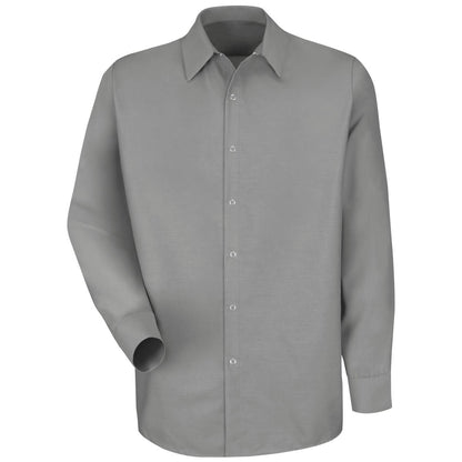 Red Kap Pocketless Work Shirt for Men - Snap Front