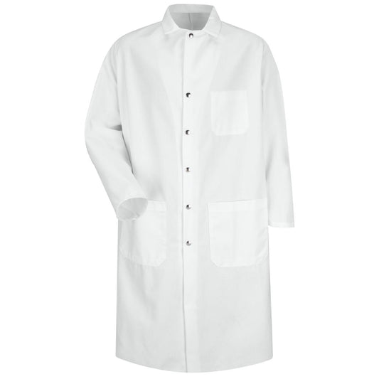 Red Kap White Butcher Coat - Full Cut