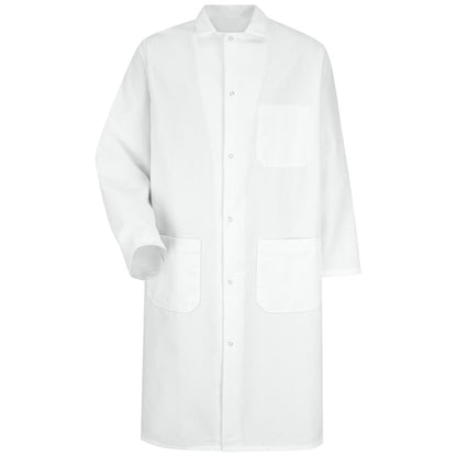 Red Kap Gripper-Front Butcher Frock with Interior Pocket