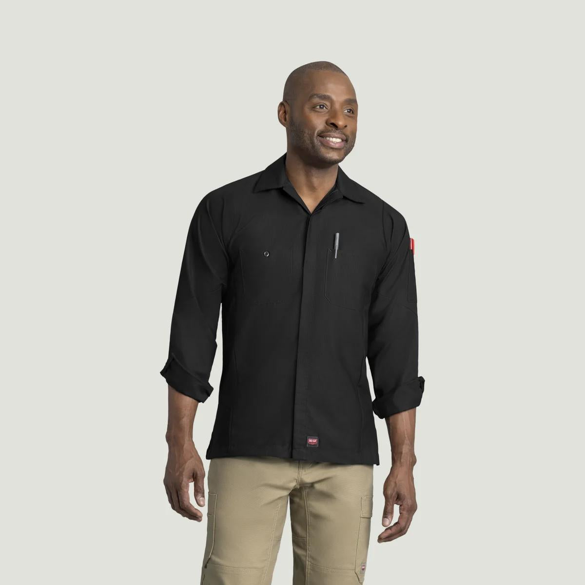 Red Kap Long Sleeve Solid Crew Shirt