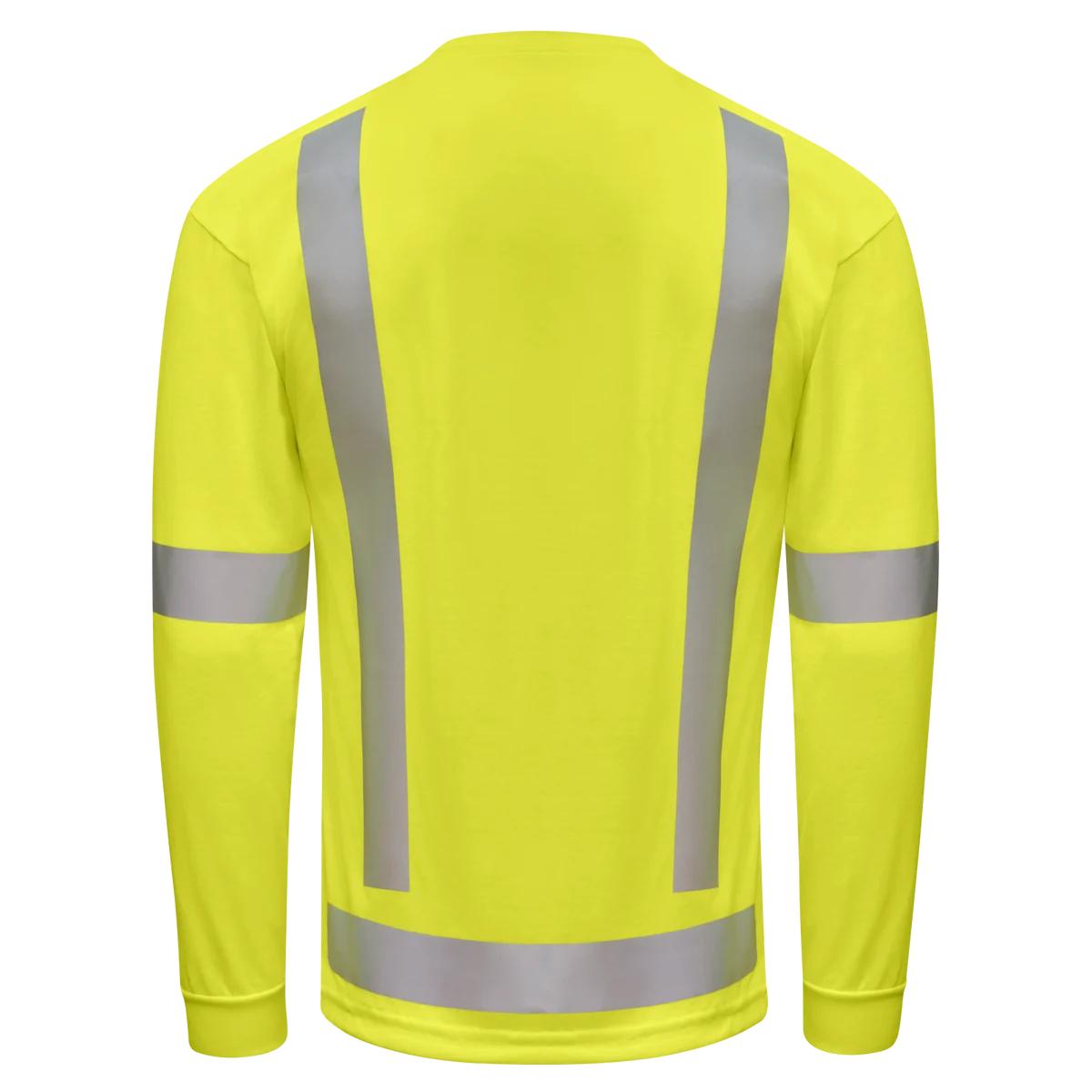 Red Kap Hi-Visibility Long Sleeve Pocket T-Shirt - Type R Class 3