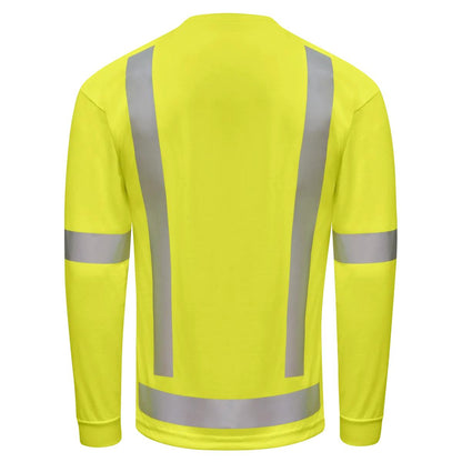 Red Kap Hi-Visibility Long Sleeve Pocket T-Shirt - Type R Class 3