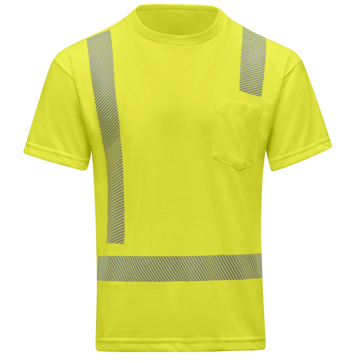 Red Kap Hi-Visibility Breathable Short Sleeve Pocket T-Shirt - Type R Class 2