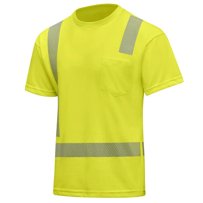 Red Kap Hi-Visibility Breathable Short Sleeve Pocket T-Shirt - Type R Class 2