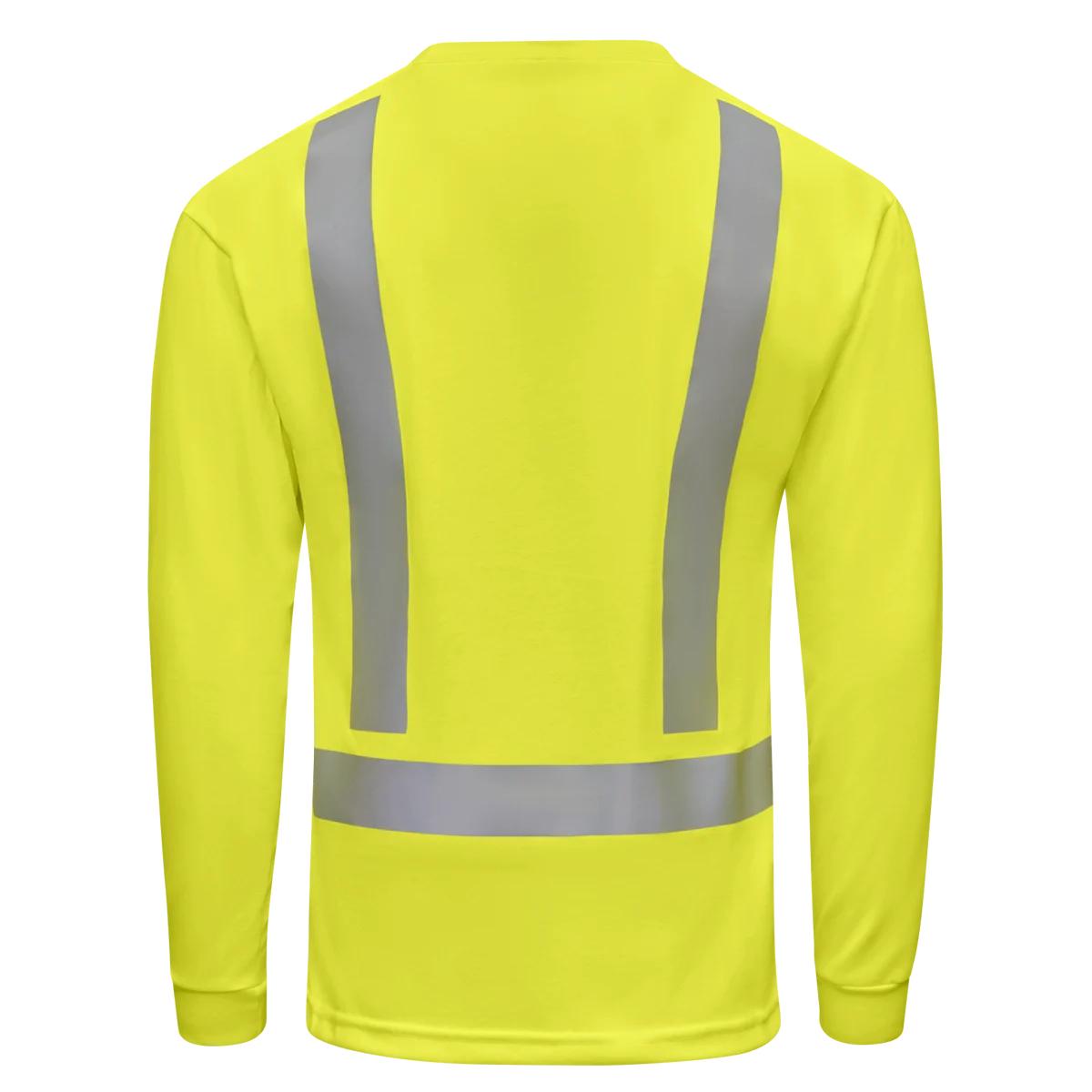 Red Kap Hi-Visibility Long Sleeve Pocket T-Shirt - Type R Class 2