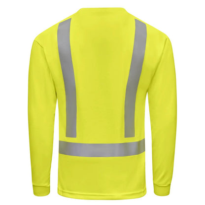 Red Kap Hi-Visibility Long Sleeve Pocket T-Shirt - Type R Class 2