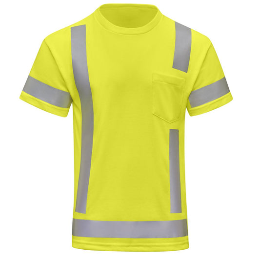 Red Kap Hi-Visibility Short Sleeve Pocket T-Shirt - Type R Class 3