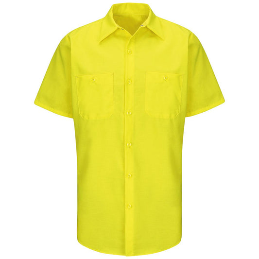 Red Kap Short Sleeve Enhanced Visibility Ripstop Work Shirt