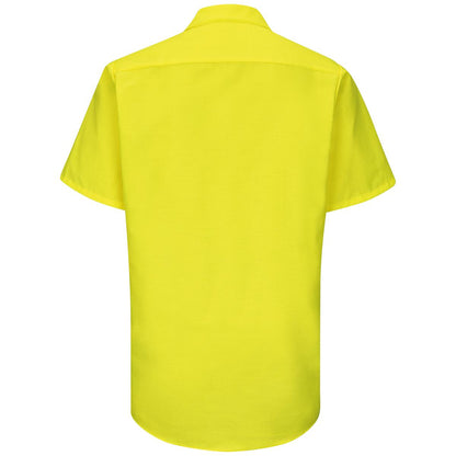 Red Kap Short Sleeve Enhanced Visibility Ripstop Work Shirt
