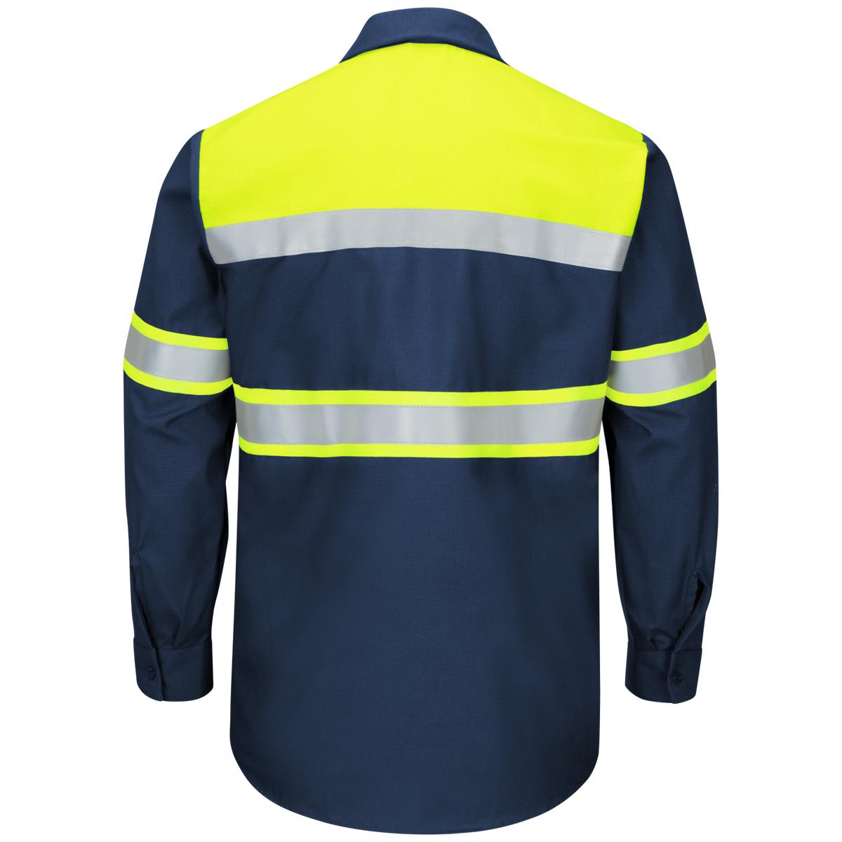 Red Kap Hi-Vis Long Sleeve Ripstop Shirt - Type O, Class 1