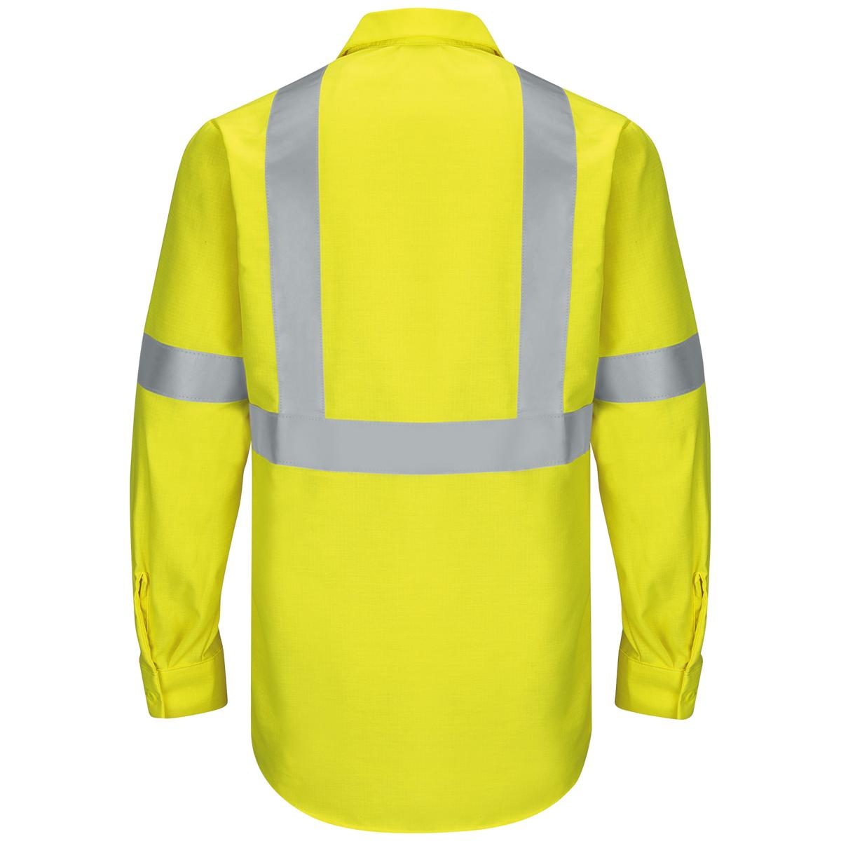 Red Kap Hi-Vis Long Sleeve Ripstop Shirt - Type R Class 2