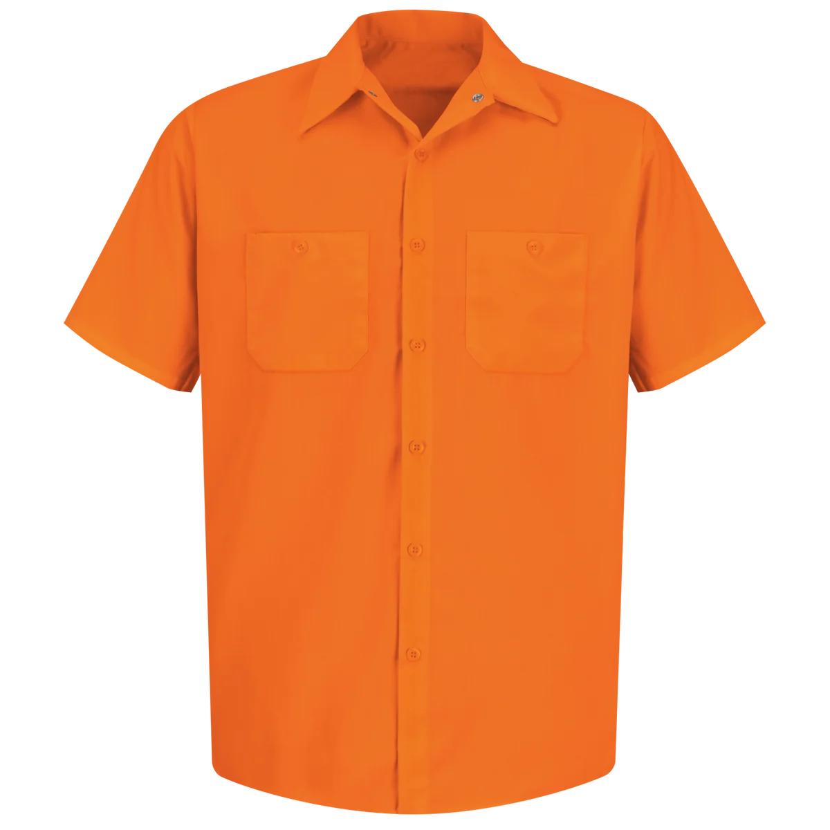 Red Kap Short Sleeve Enhanced Visibility Work Shirt