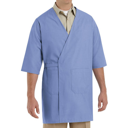 Red Kap Collarless Butcher Wrap with Pockets