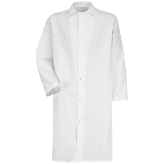 Red Kap Gripper-Front Butcher Frock without Pockets