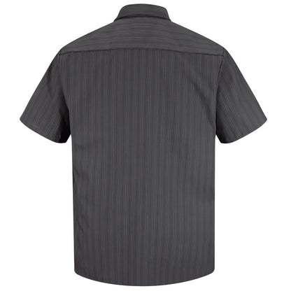 Red Kap Short Sleeve Work Shirt with Industrial Stripe