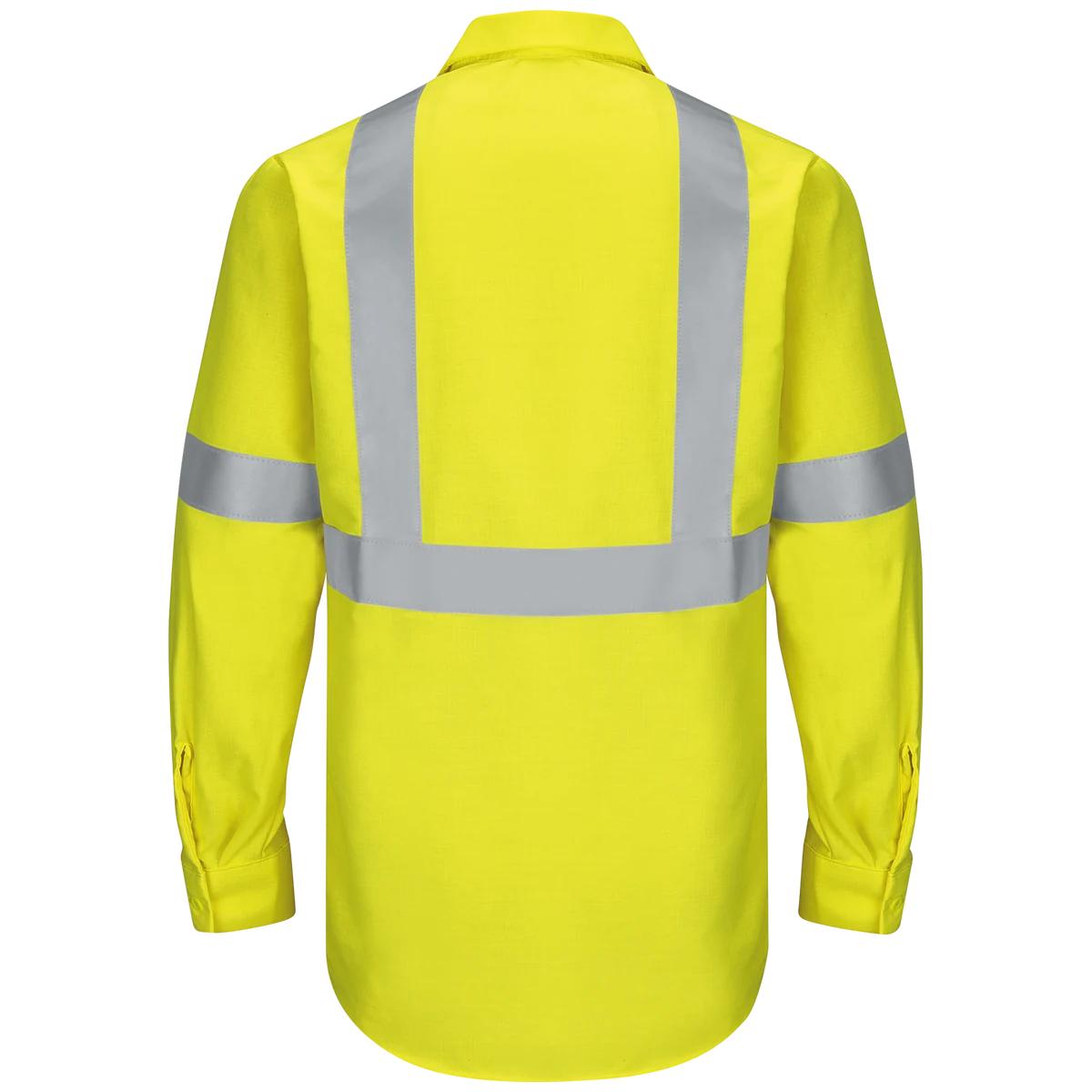 Red Kap Hi-Vis Long Sleeve Ripstop Shirt - Type R Class 2