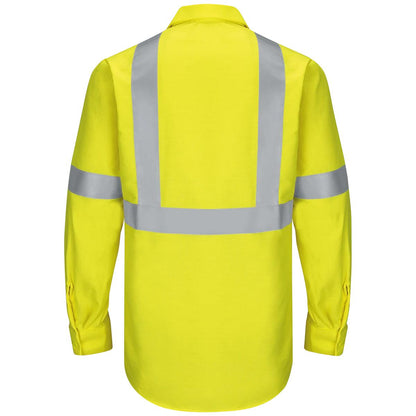Red Kap Hi-Vis Long Sleeve Ripstop Shirt - Type R Class 2