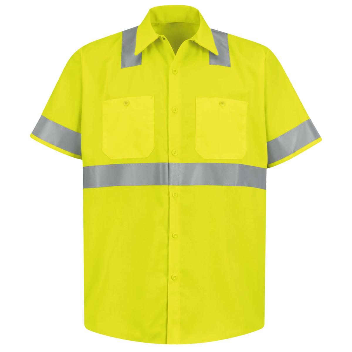 Red Kap Hi-Vis Yellow Short Sleeve Shirt - Type R Class 2