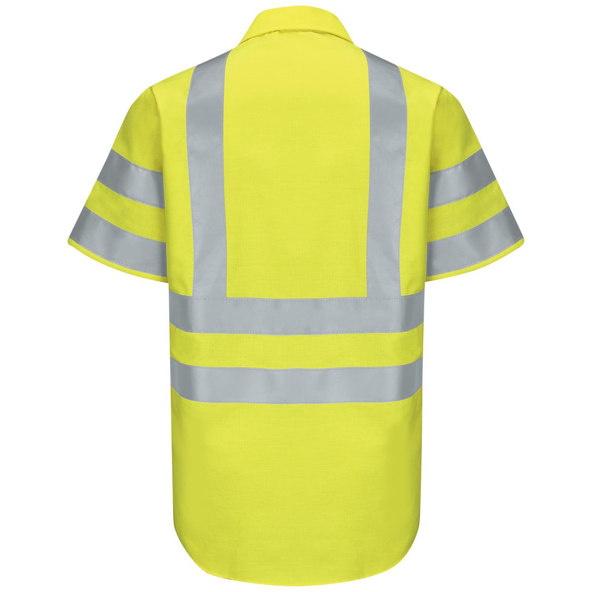 Red Kap Hi-Vis Short Sleeve Ripstop Shirt - Type R Class 3