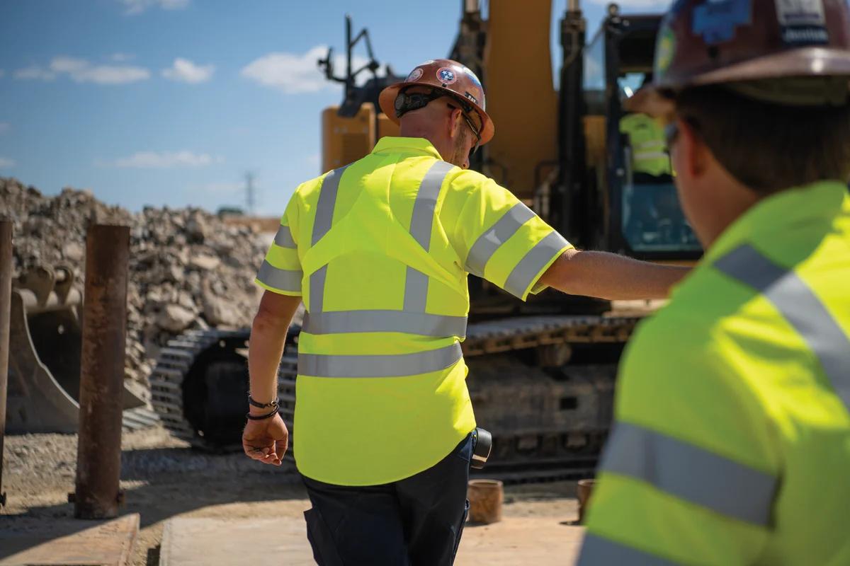 Red Kap Short Sleeve Hi-Visibility Ripstop Work Shirt