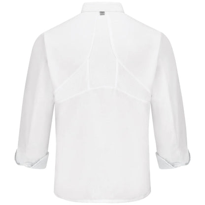 Red Kap Ten Knot Button Chef Coat with OilBlok + MIMIX®
