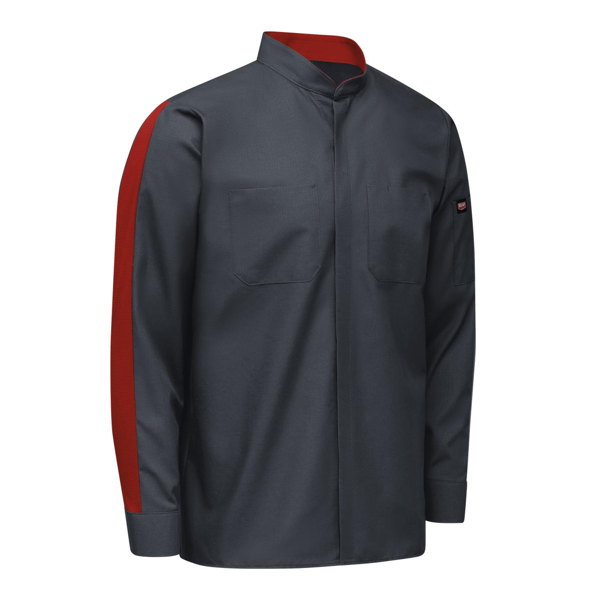 Red Kap Two Tone Long Sleeve Work Shirt - Mens