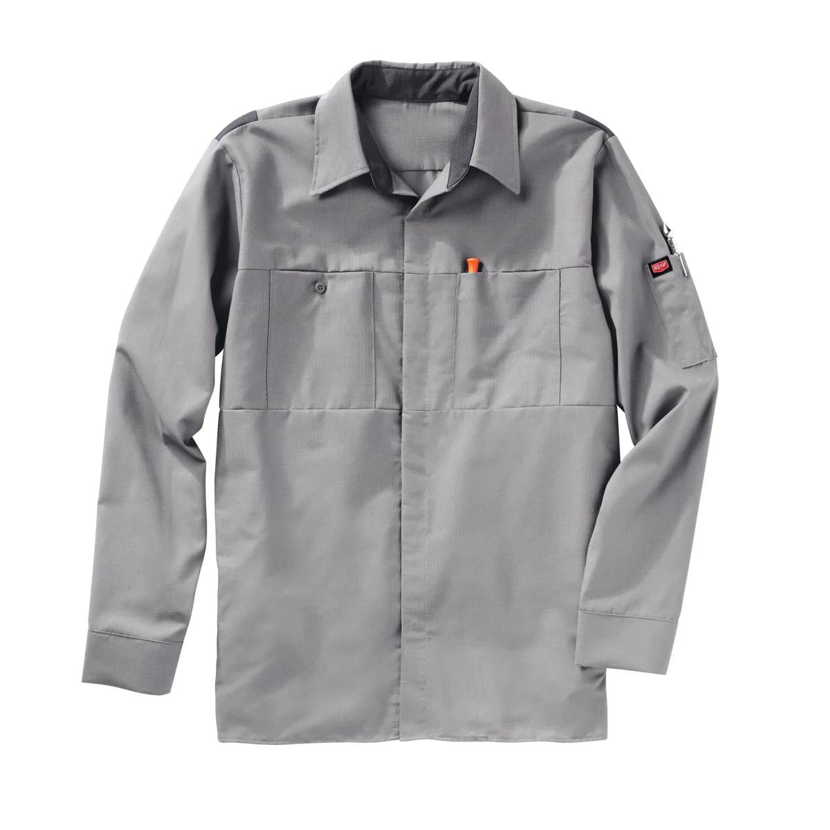 Red Kap Long Sleeve Performance Shop Shirt with OilBlok