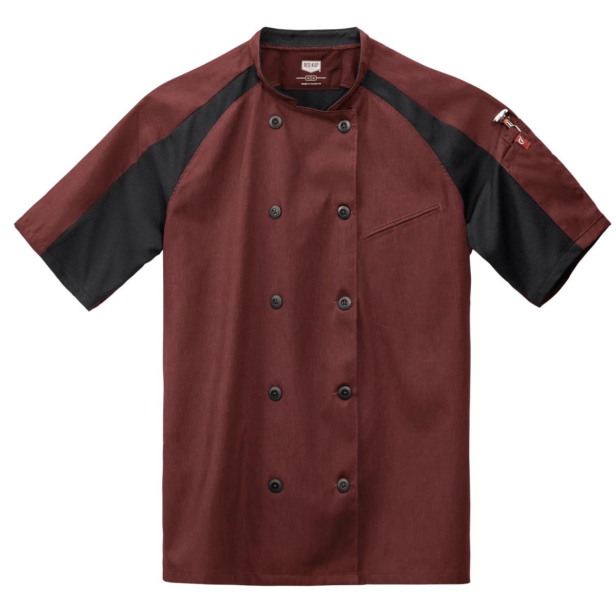 Red Kap Airflow Raglan Chef Coat with OilBlok