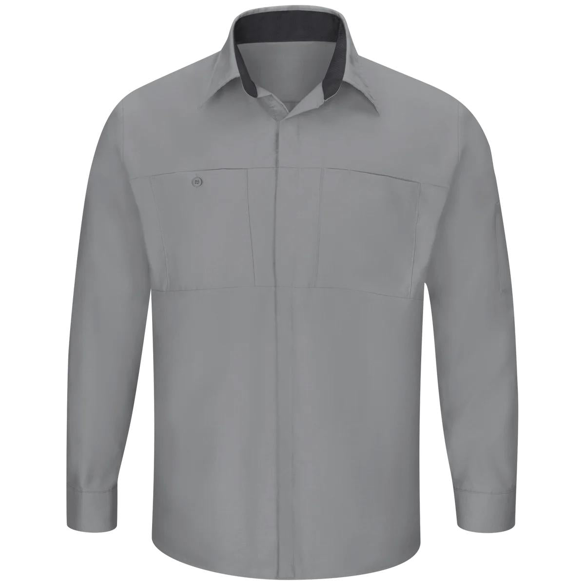 Red Kap Long Sleeve Performance Shop Shirt with OilBlok