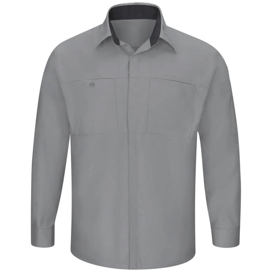 Red Kap Long Sleeve Performance Shop Shirt with OilBlok