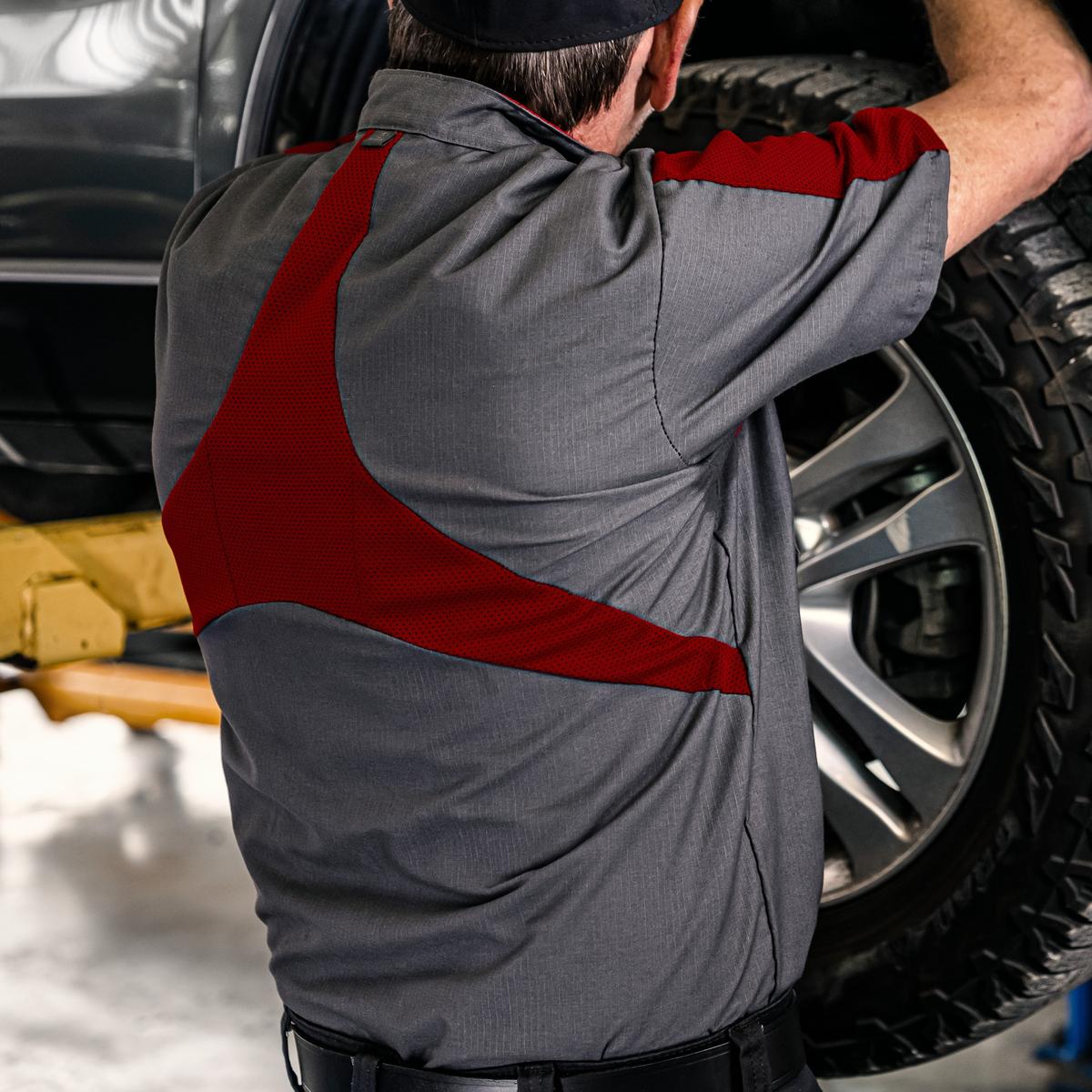 Red Kap Two-Tone Short Sleeve Work Shirt