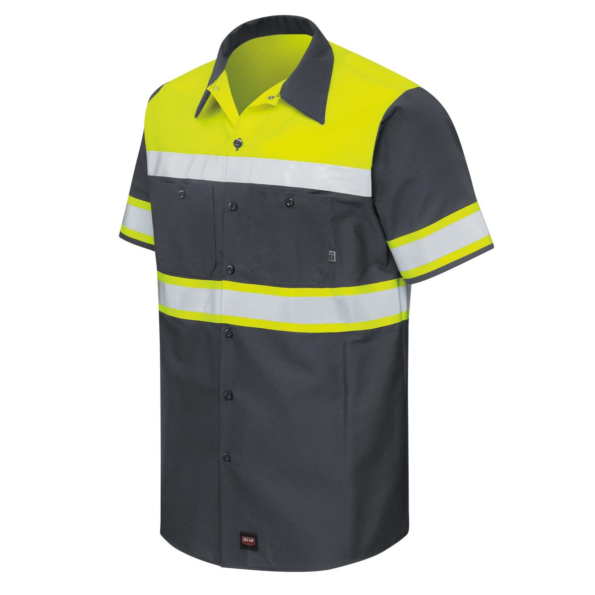 Red Kap Hi-Vis Short Sleeve Ripstop Shirt - Type O Class 1