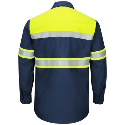Red Kap Hi-Vis Long Sleeve Ripstop Shirt - Type O, Class 1