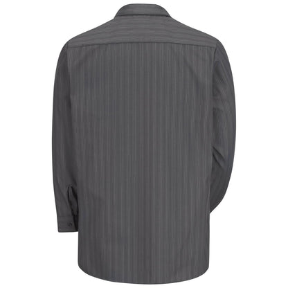 Red Kap Long Sleeve Industrial Striped Work Shirt