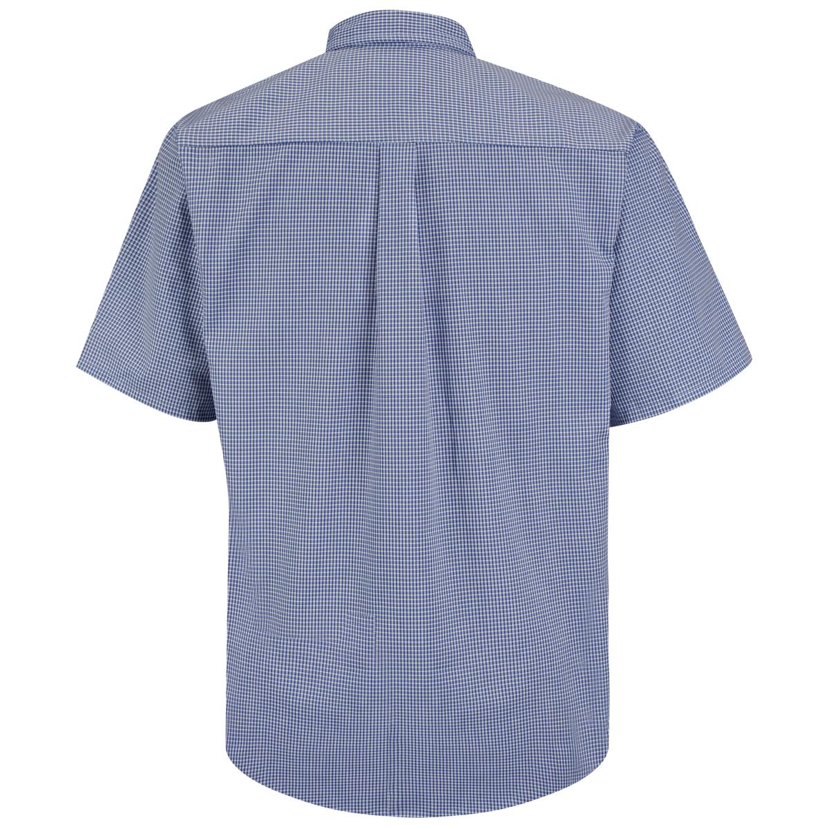 Red Kap Short Sleeve Mini-Plaid Uniform Shirt