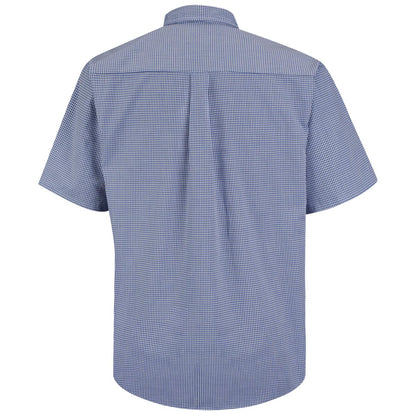 Red Kap Short Sleeve Mini-Plaid Uniform Shirt