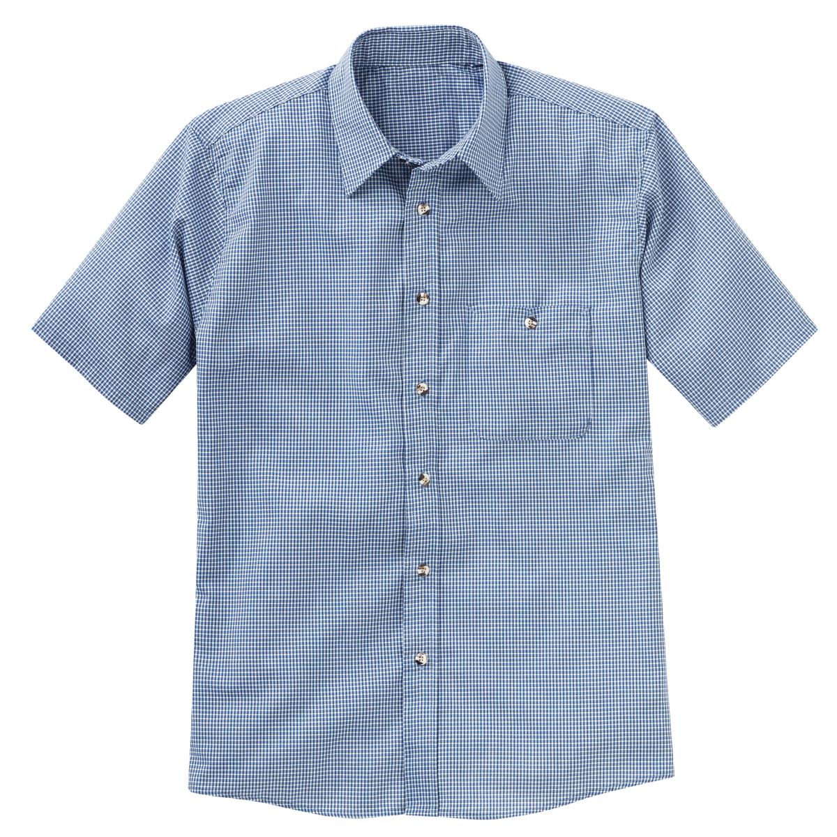 Red Kap Short Sleeve Mini-Plaid Uniform Shirt