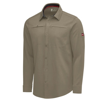 Red Kap Snap Front Jersey Long Sleeve Work Shirt