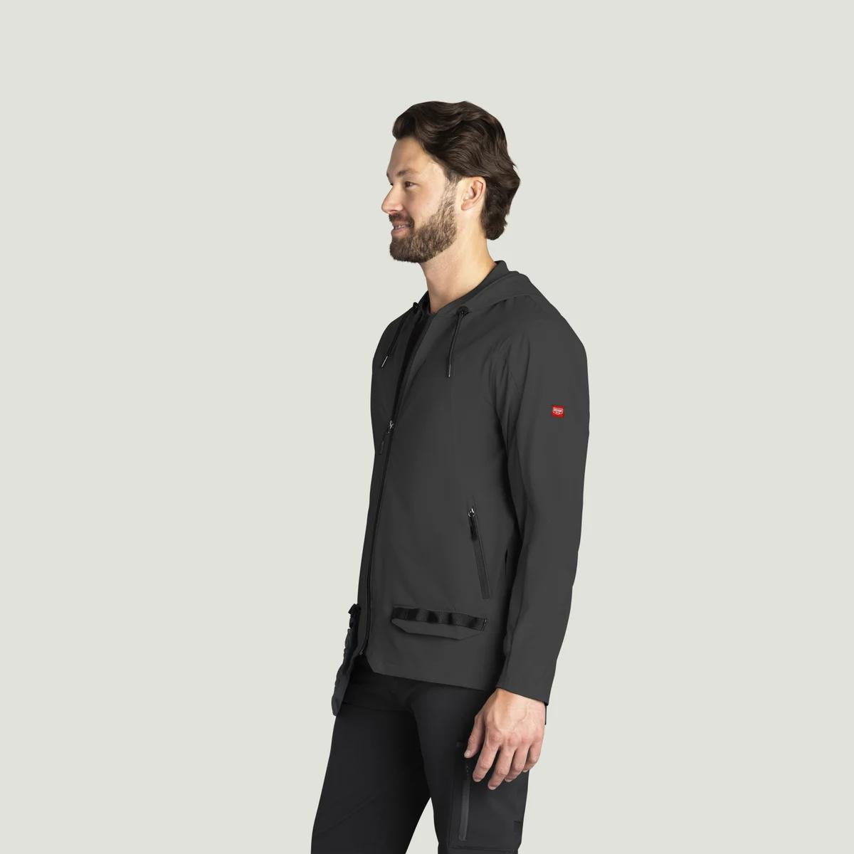 Red Kap Performance Hooded Windbreaker Jacket with ToolShift Pocket